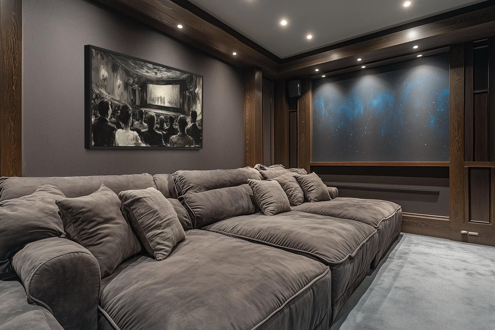 Black White Antique Cinema Home Theater Wall Decor