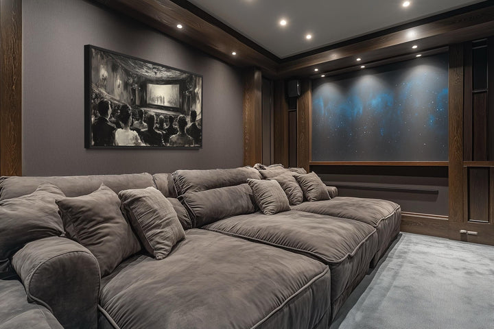 Black White Antique Cinema Home Theater Wall Decor