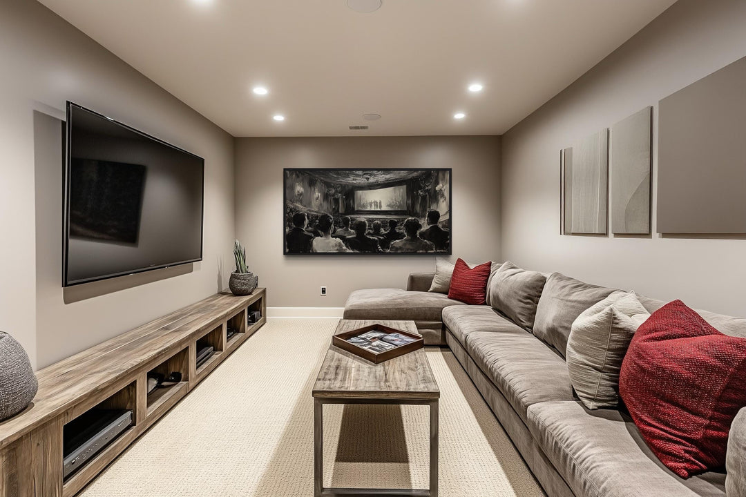 Black White Antique Cinema Home Theater Wall Decor