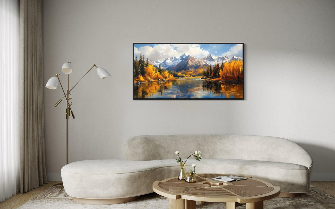 Colorado Rocky Mountains In Autumn Framed Canvas Wall Art
