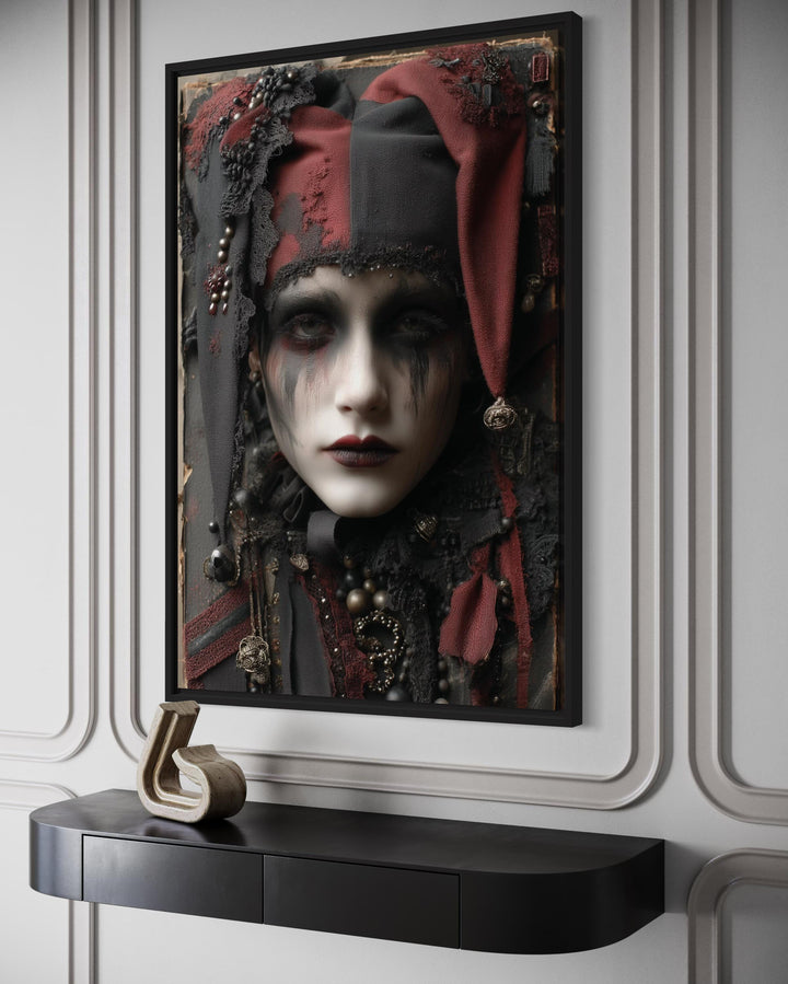 Creepy Victorian Harlequin Gothic Wall Art