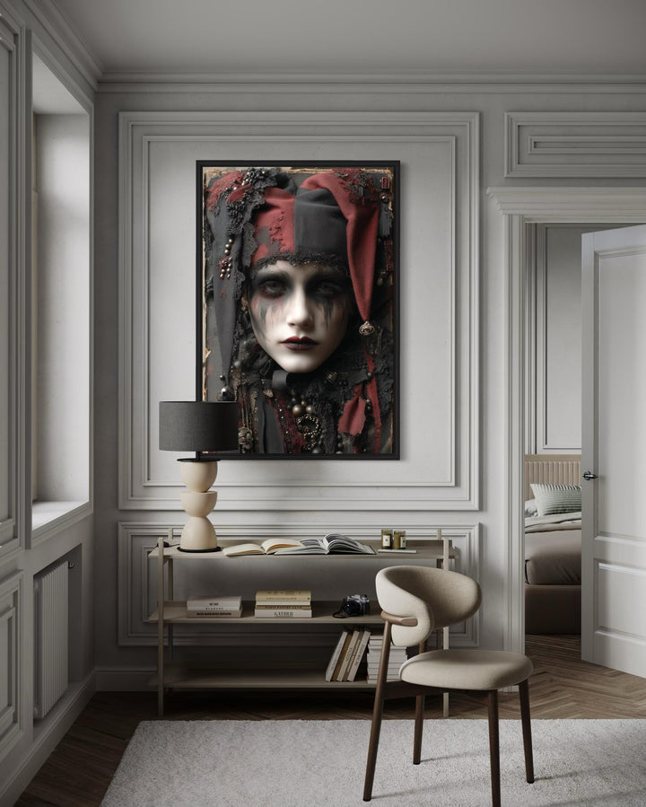 Creepy Victorian Harlequin Gothic Wall Art