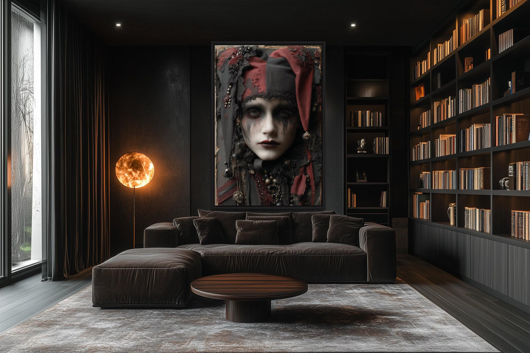 Creepy Victorian Harlequin Gothic Wall Art