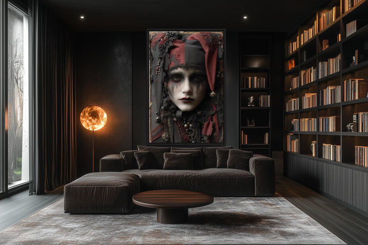 Creepy Victorian Harlequin Gothic Wall Art