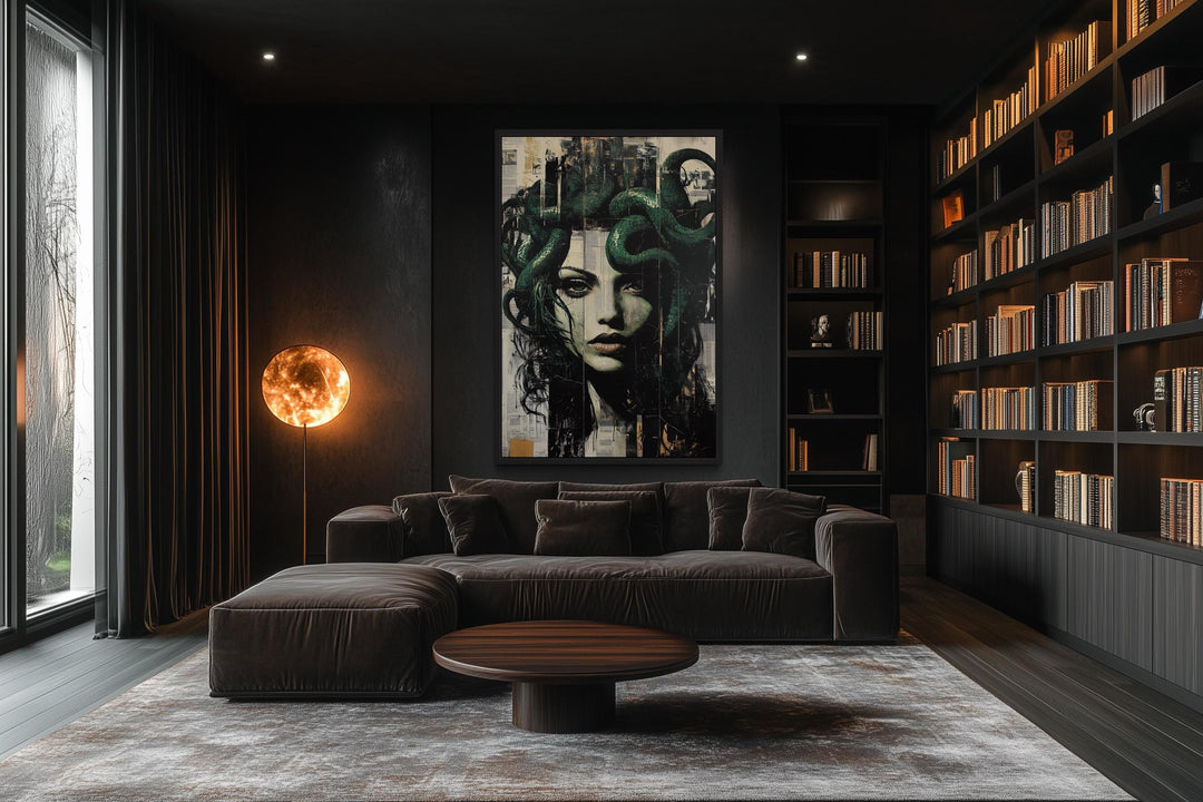 Gothic Modern Graffiti Modern Medusa Wall Art