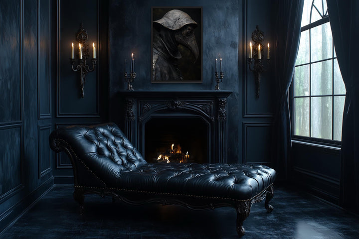 Gothic Plague Doctor Canvas Wall Art