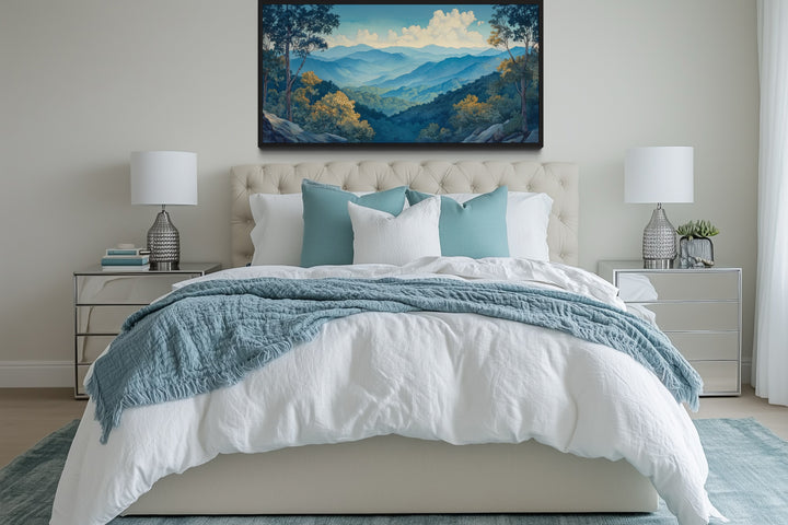 Great Smoky Mountains Framed Canvas Wall Art