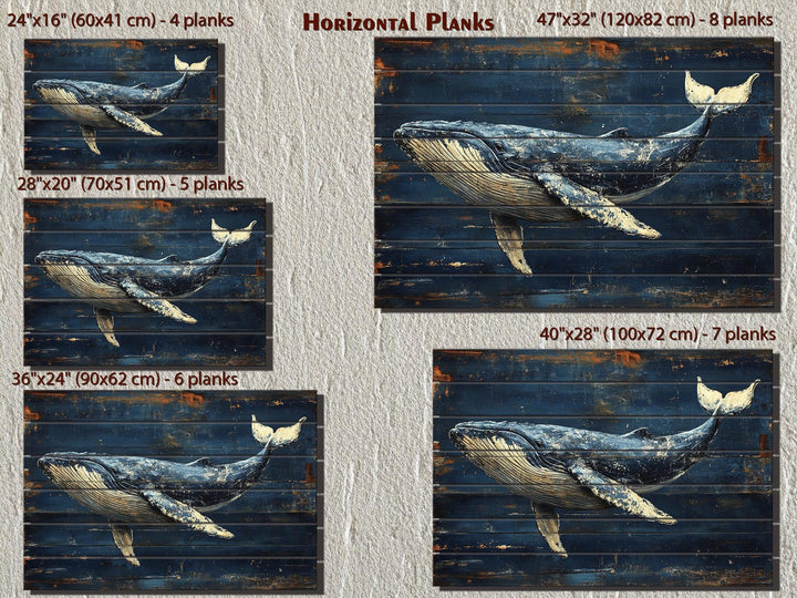 Humpback Whale Wood Wall Art