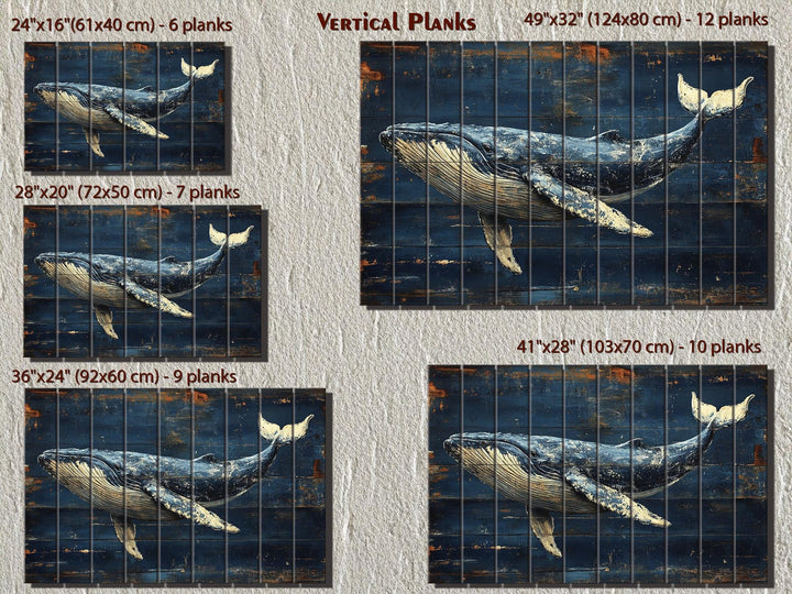 Humpback Whale Wood Wall Art