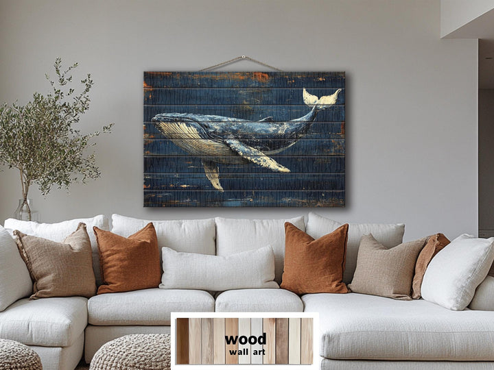 Humpback Whale Wood Wall Art