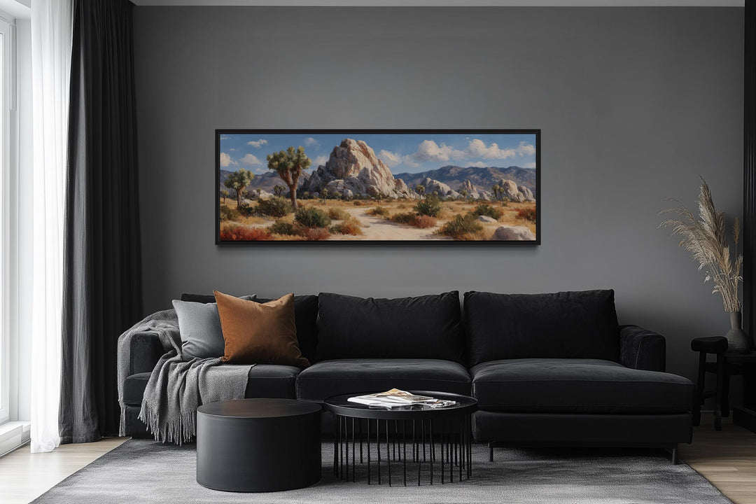 Joshua Tree Forest Long Horizontal Canvas Wall Art