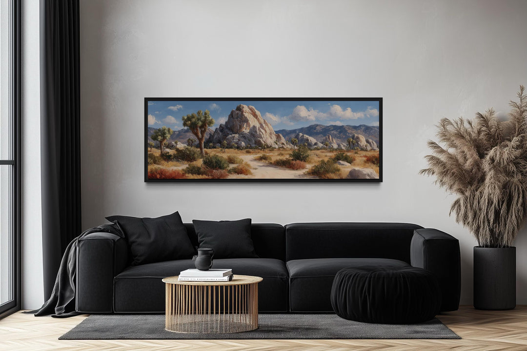 Joshua Tree Forest Long Horizontal Canvas Wall Art