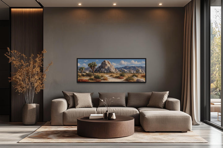 Joshua Tree Forest Long Horizontal Canvas Wall Art
