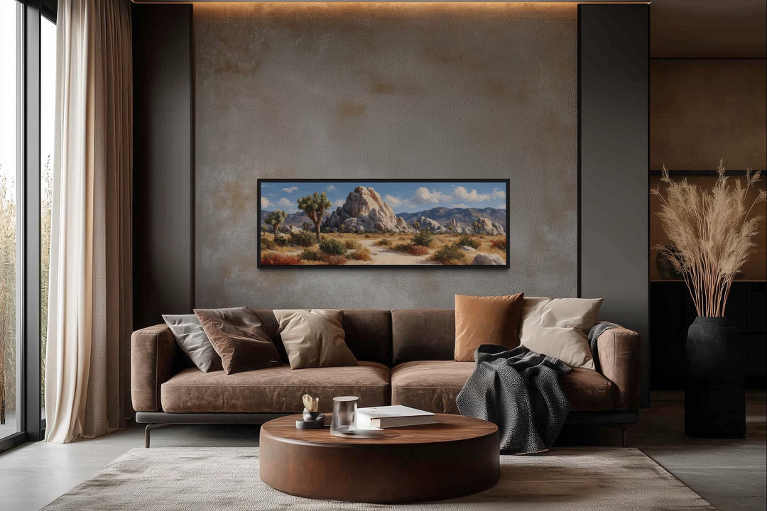 Joshua Tree Forest Long Horizontal Canvas Wall Art
