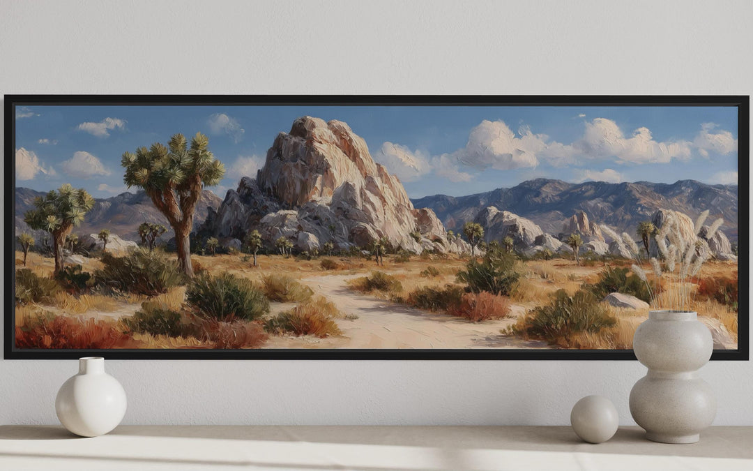 Joshua Tree Forest Long Horizontal Canvas Wall Art