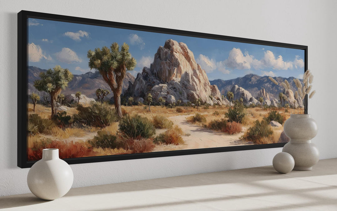 Joshua Tree Forest Long Horizontal Canvas Wall Art