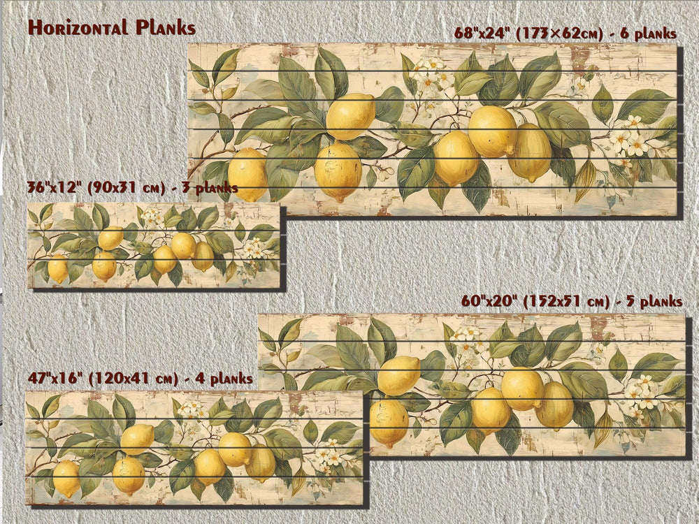 Lemon Branch Distressed Wood Wall Art
