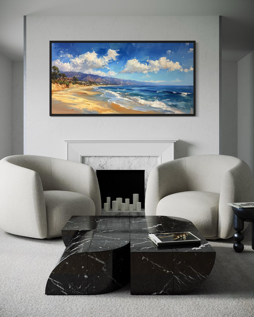 Malibu Coast Framed Canvas Wall Art