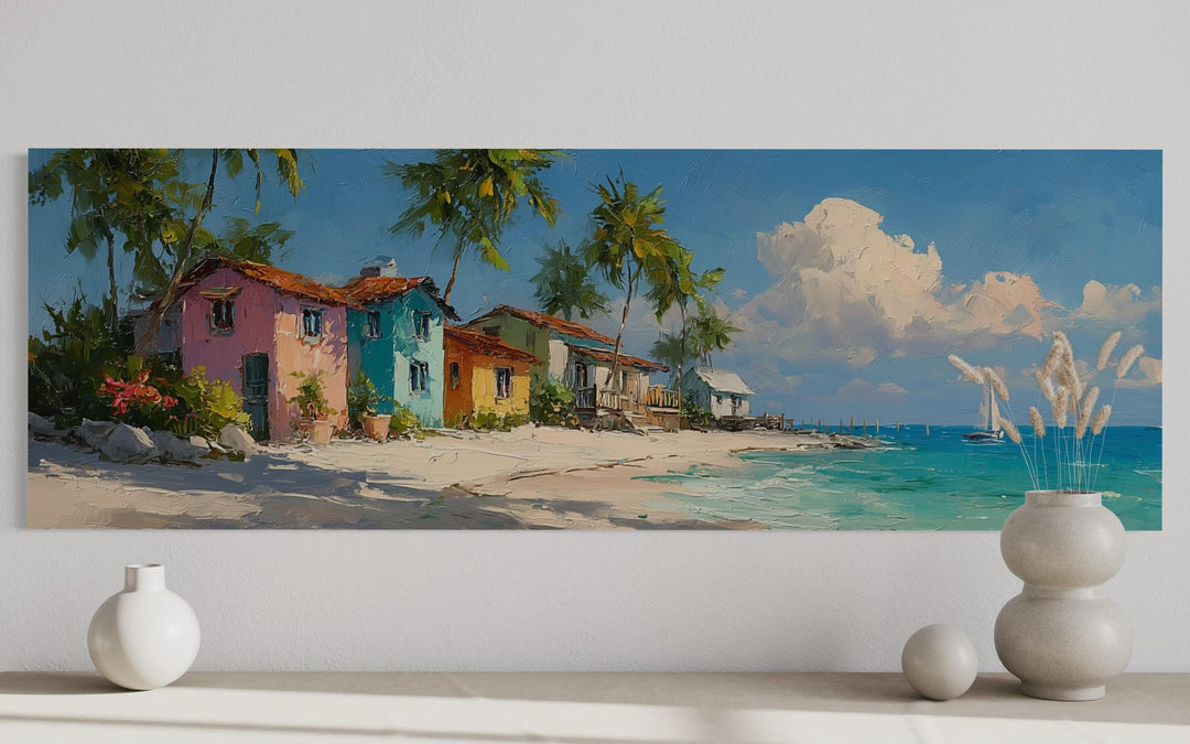 Nassau Bahamas Beach Long Horizontal Wall Art