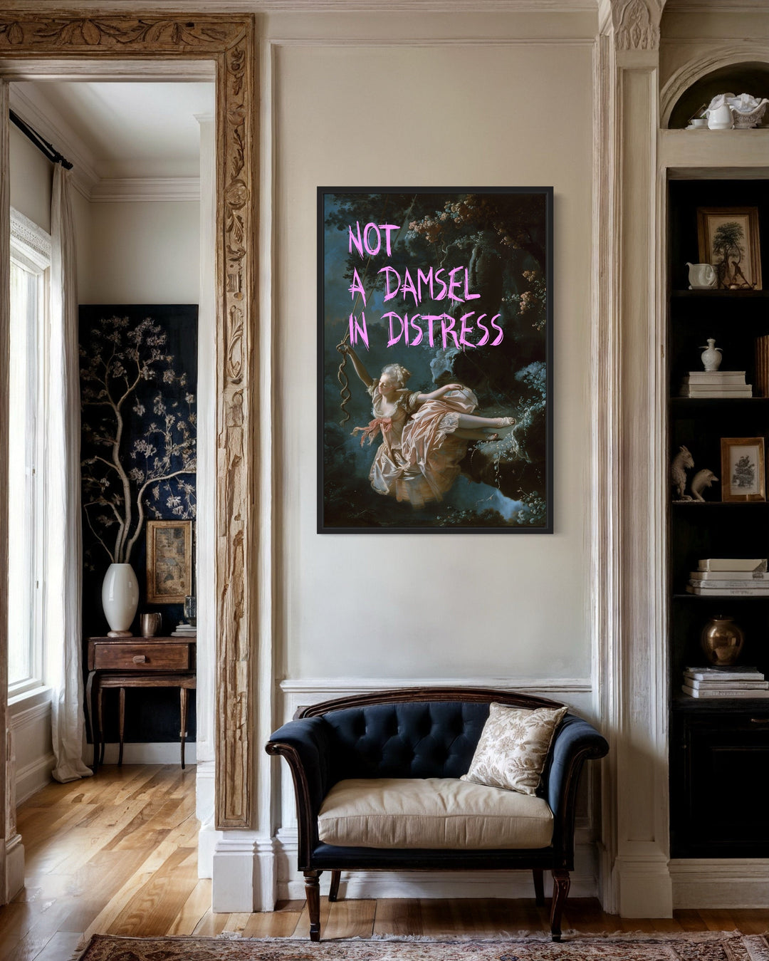 Not A Damsel In Distress Feminist Wall Art