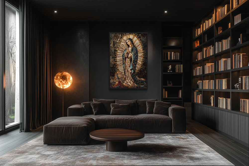 Our Lady of Guadalupe Mosaic Painting Canvas Wall Art