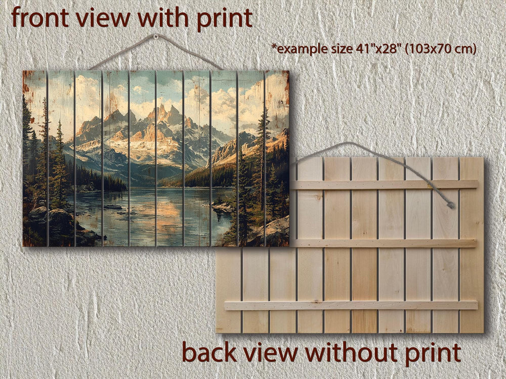Rocky Mountains Colorado Wood Sign Wall Art