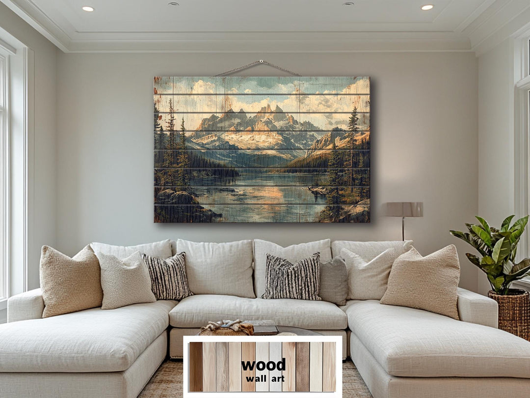 Rocky Mountains Colorado Wood Sign Wall Art