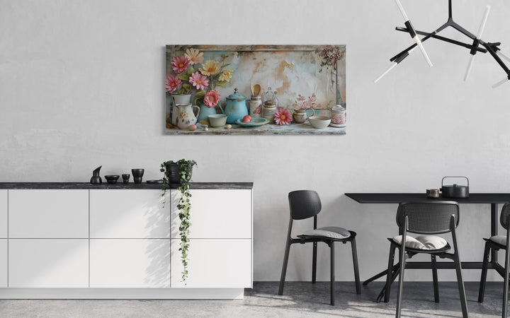 Rustic Chic Kitchenware Farmhouse Kitchen Framed Canvas Wall Art