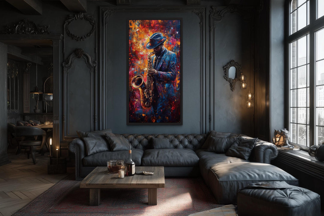 Saxophone Player Jazz Wall Art