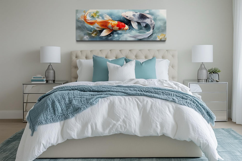 Soft Koi Fish Long Horizontal Wall Art