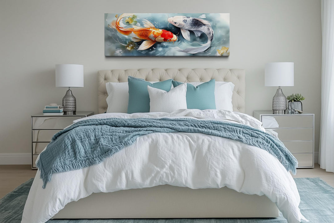 Soft Koi Fish Long Horizontal Wall Art