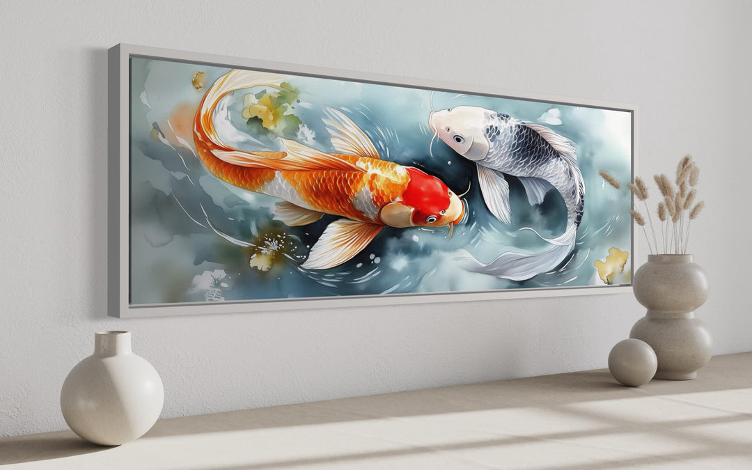 Soft Koi Fish Long Horizontal Wall Art