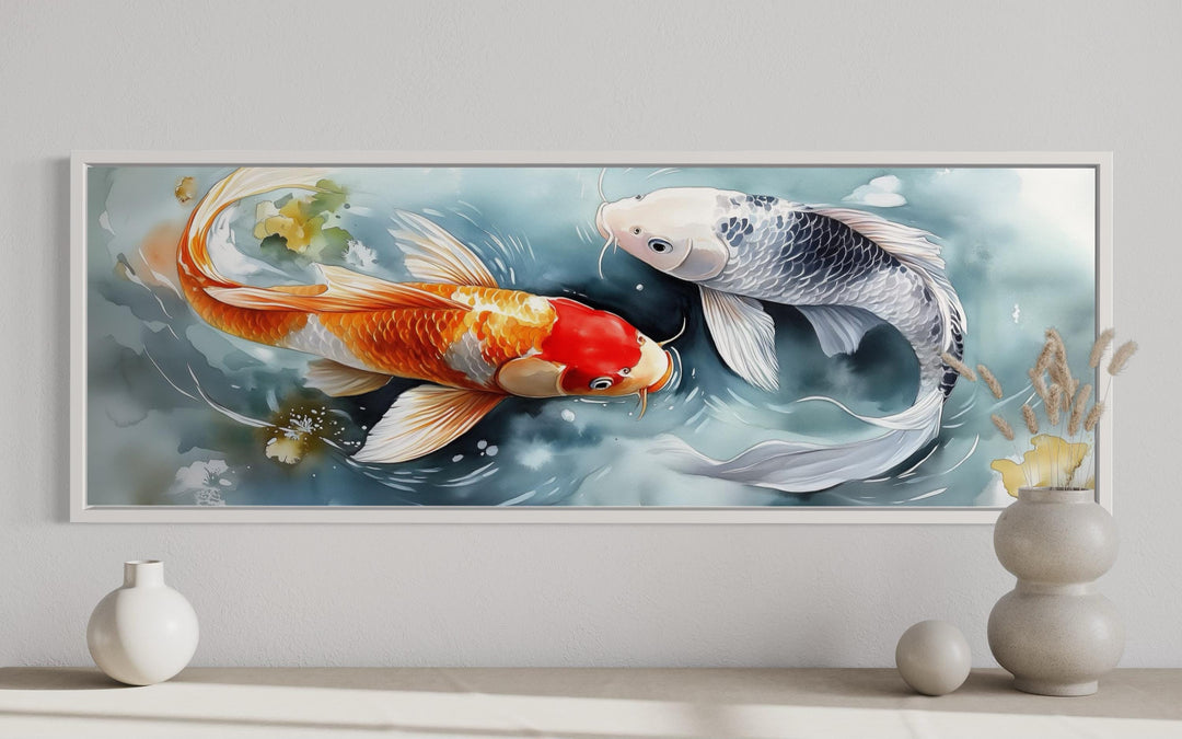 Soft Koi Fish Long Horizontal Wall Art