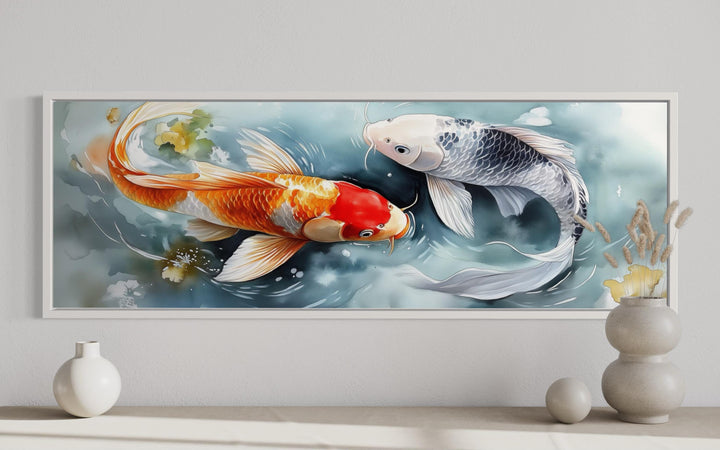 Soft Koi Fish Long Horizontal Wall Art