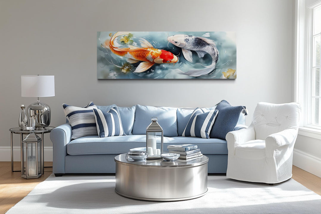 Soft Koi Fish Long Horizontal Wall Art