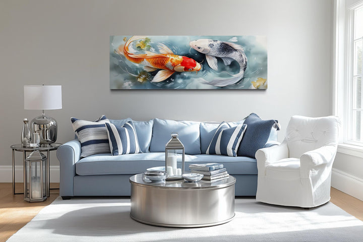 Soft Koi Fish Long Horizontal Wall Art