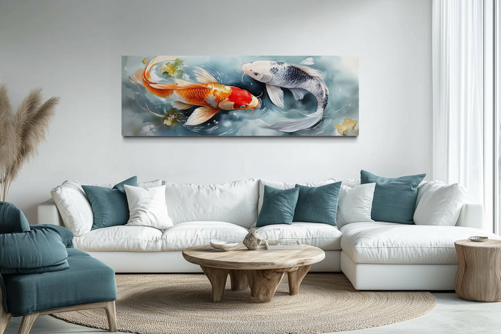 Soft Koi Fish Long Horizontal Wall Art