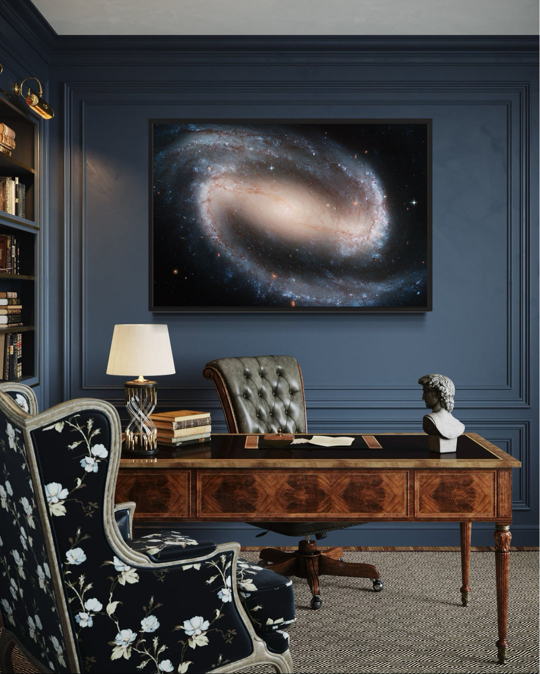 Spiral Galaxy NGC 1300 NASA Hubble Photography Canvas Wall Art