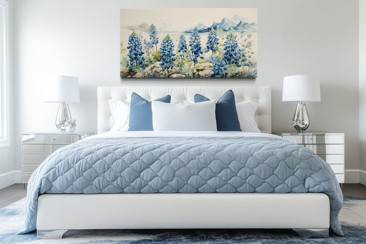 Texas Bluebonnets Framed Canvas Wall Art