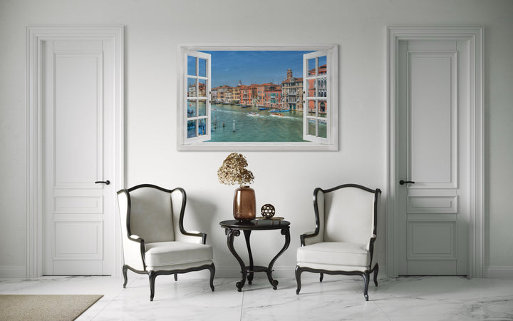 Venice Italy Grand Canal Fake Window Wall Art