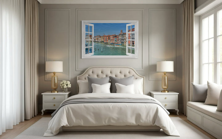 Venice Italy Grand Canal Fake Window Wall Art