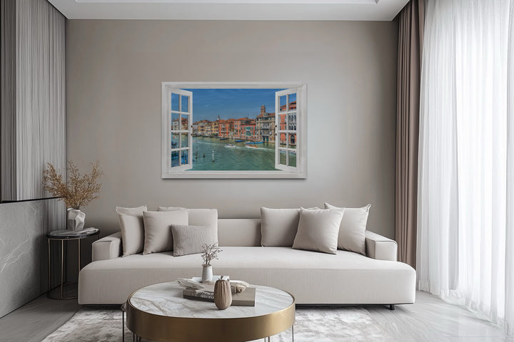 Venice Italy Grand Canal Fake Window Wall Art