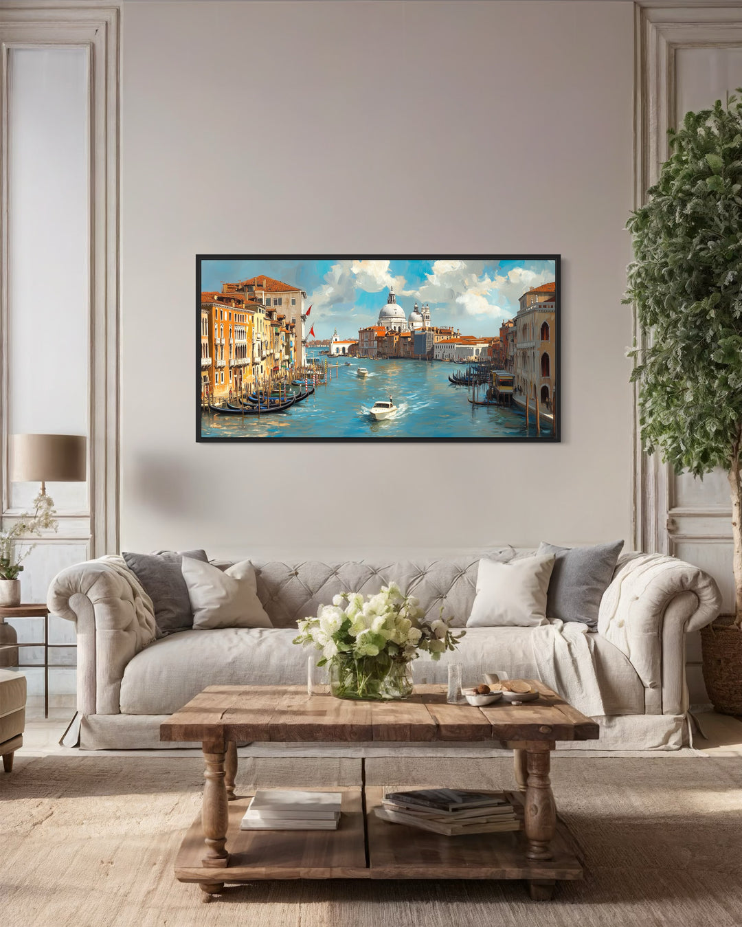Venice Italy Grand Canal Framed Canvas Wall Art