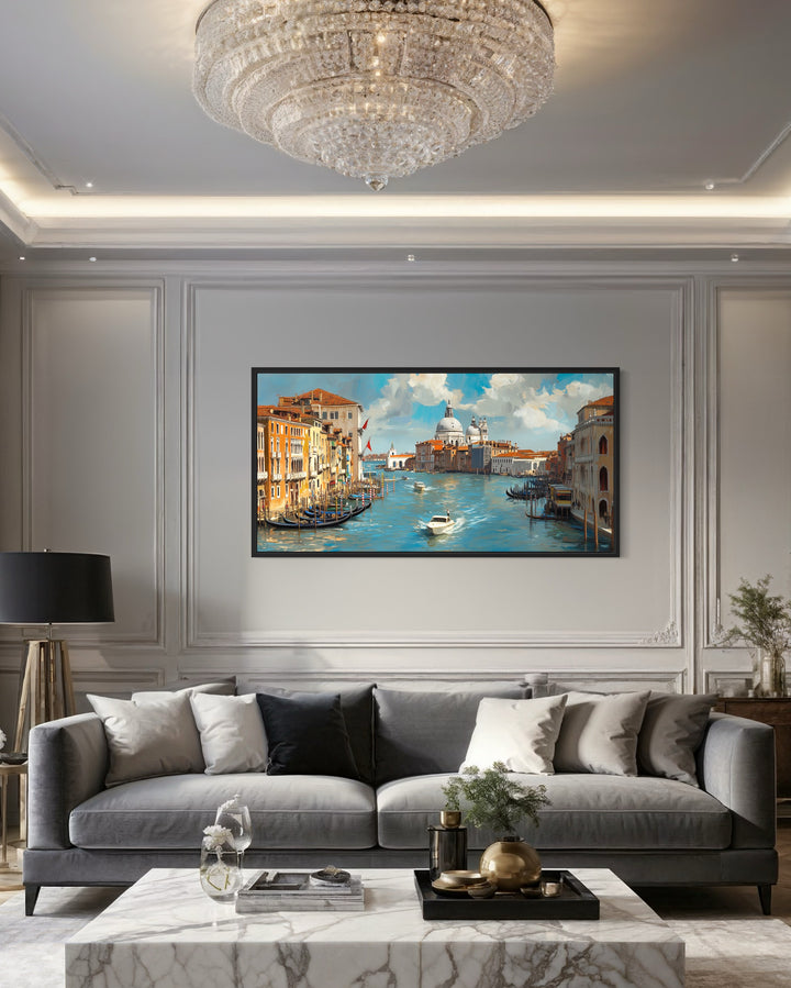 Venice Italy Grand Canal Framed Canvas Wall Art