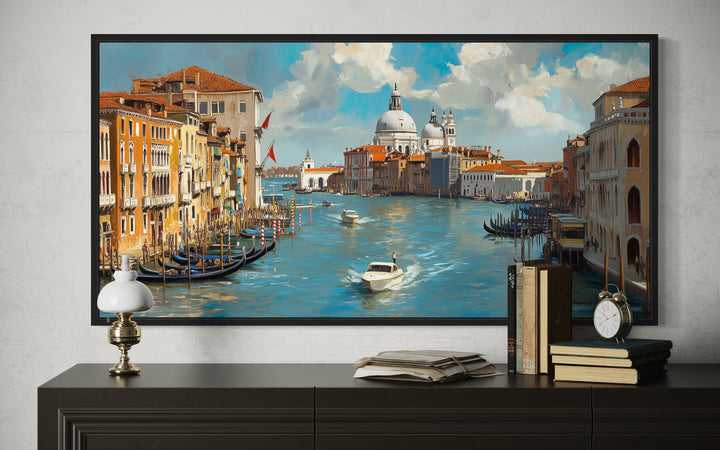 Venice Italy Grand Canal Framed Canvas Wall Art