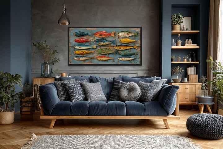 Vintage Fishing Lures Canvas Wall Art