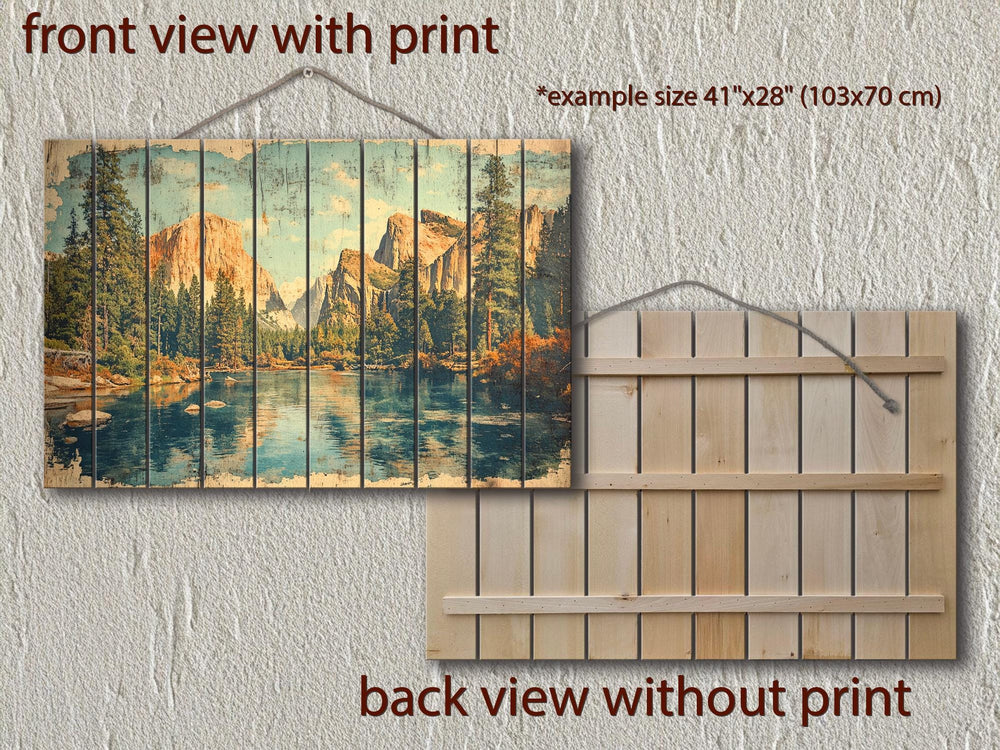 Yosemite National Park Wood Sign Wall Art