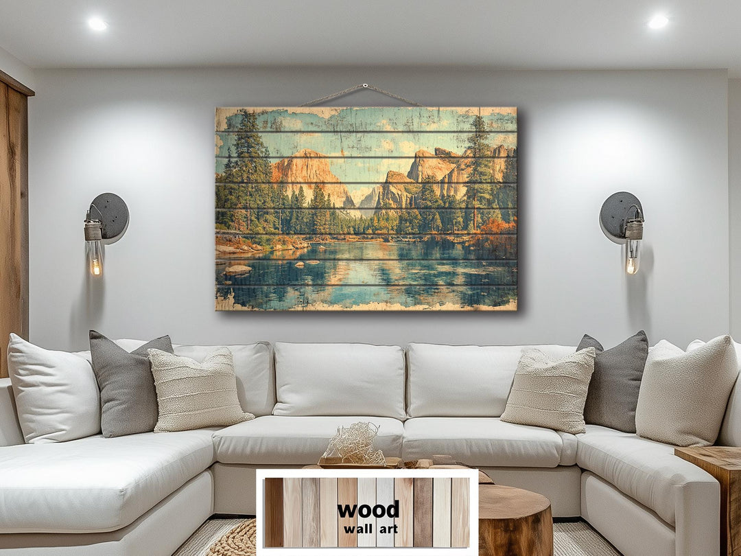 Yosemite National Park Wood Sign Wall Art