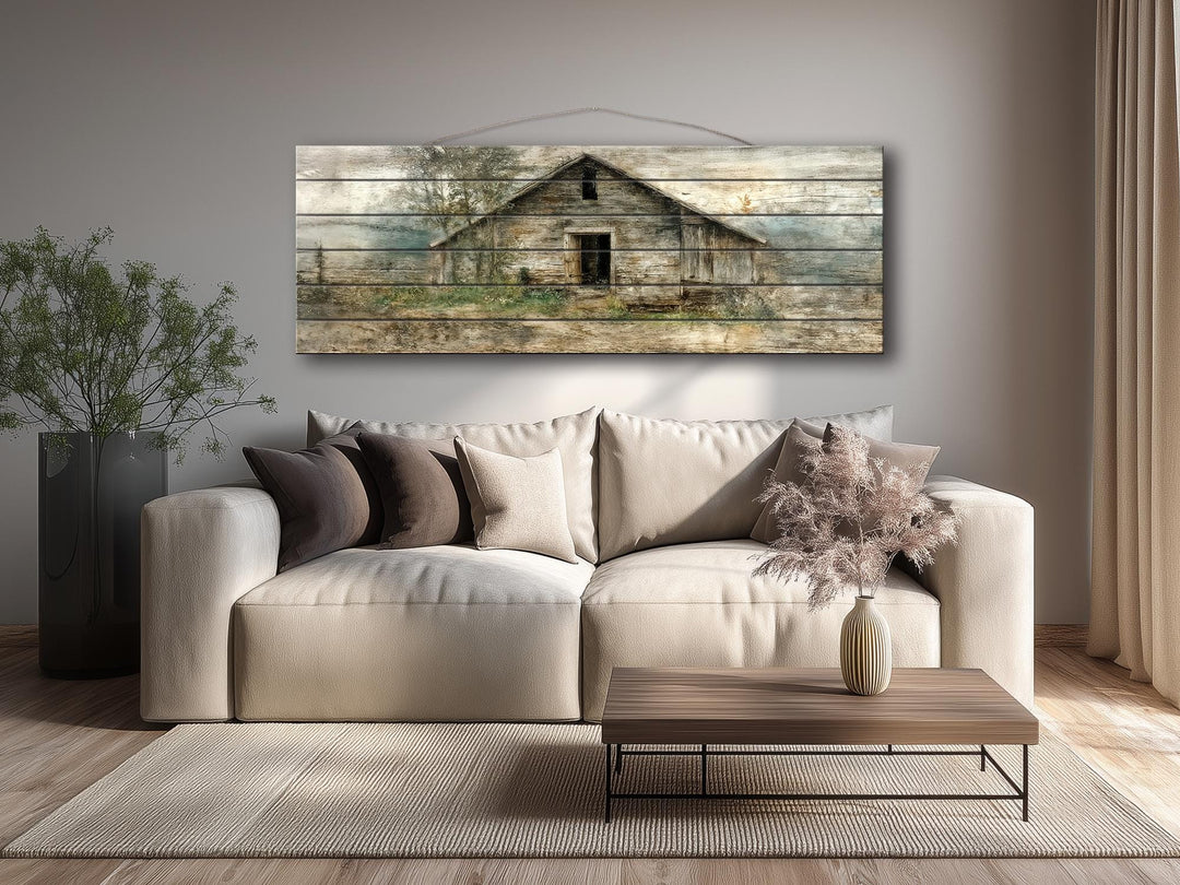 Horizontal Wood Wall Art - Long Narrow Wood Signs & Rustic Decor