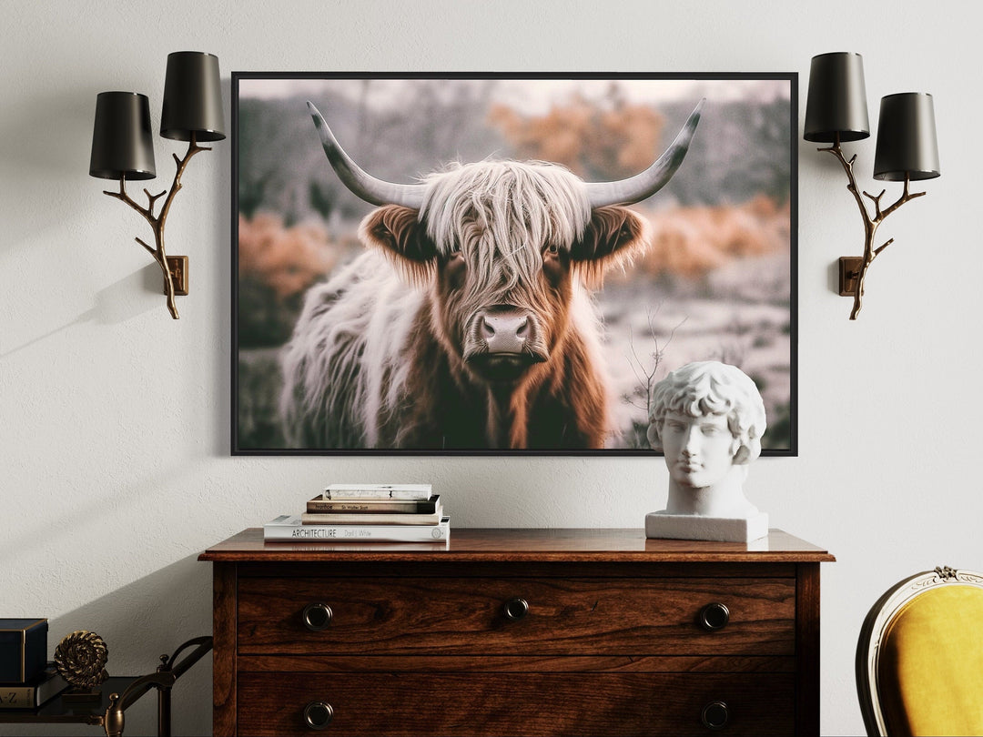 highland cow wall art